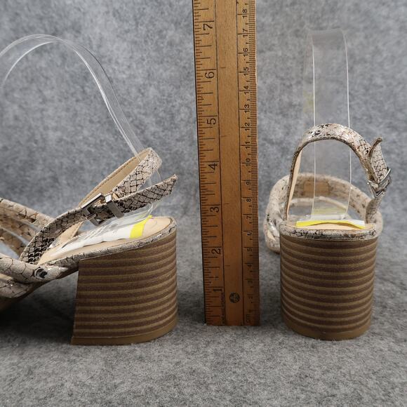 Kenneth Cole Reaction Shoes Womens 6 Fashion Dress Sandals Heels Strappy Taupe - Picture 5 of 10